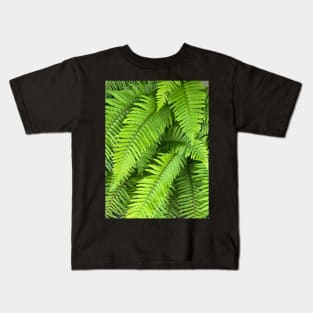 The Healing Power of Nature and the Green Forest Ferns Kids T-Shirt